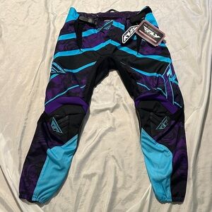 NWT Fly Racing Kinetic Racing Pants Adjustable Waist Sz 11/12